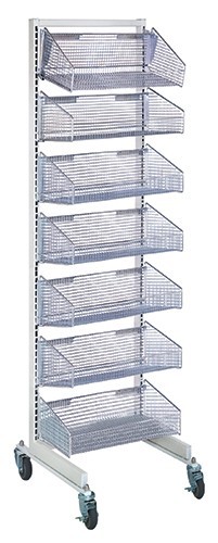 Partition wall systems - complete packages with baskets 
