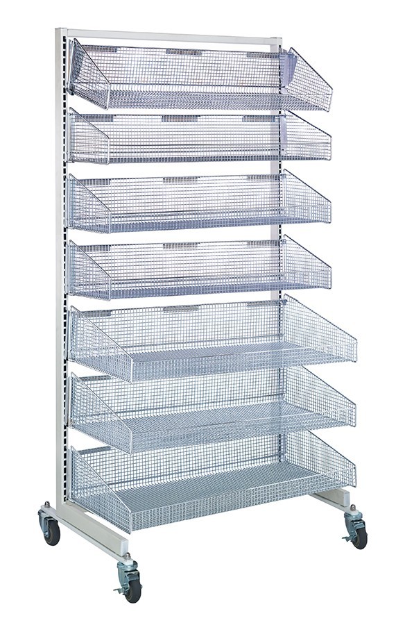 Partition wall systems - complete packages with baskets 