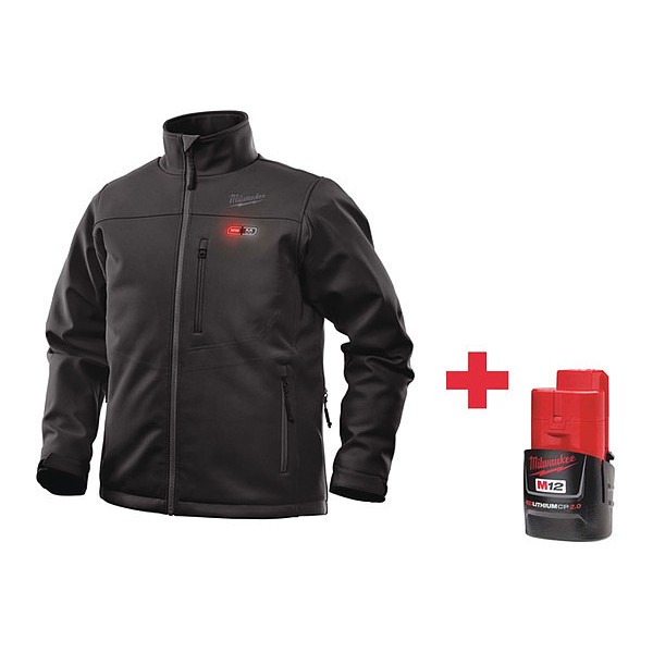 Jacket Heated Men Black Medium Kit