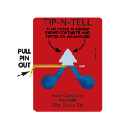 Tip-N-Tell no logo Metal pull pin 100/BX 12/CS (1200/CS)