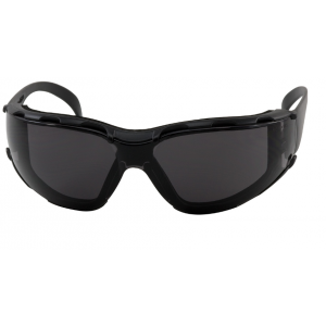 Safety Glasses Rimless Black Foam Padding Black 12/BX 12/CS