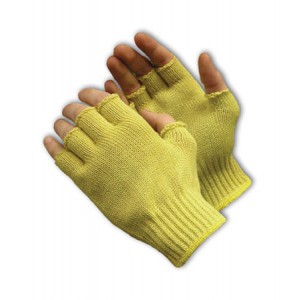 100% Kevlar, Half Finger, 7 Gauge M. Wgt. Size Large