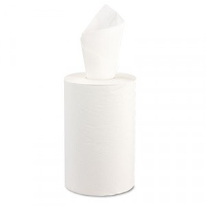 Nonperforated Paper Towel Roll, 8x350', Bleached White