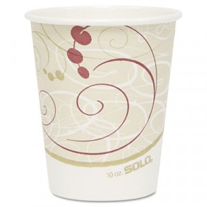 Hot Cups, Symphony Design, 10 oz, Beige