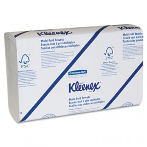 Multi-Fold Paper Towel 9.4x9.2 White Kleenex 150/PKG 16/CS