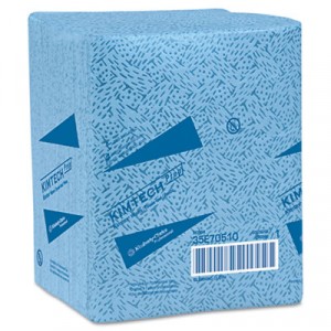 Wipe 12.5x12 Kimtex Professional Shop Towel 1/4 Fold Blue 66/PKG 8/CS