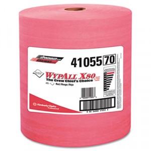 Wipe 12.5x13.4 WypAll X80 Shop Towel Roll Orange 475/RL 1/CS
