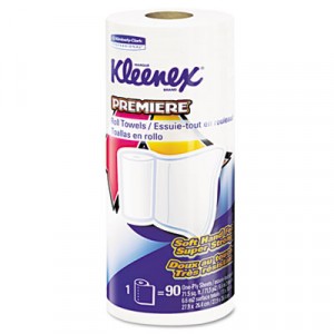KLEENEX PREMIERE Roll Towels, 10 2/5x11, White