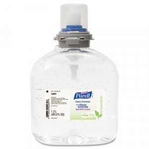 TFX Green Certified Instant Hand Sanitizer Gel Refill, 1200-ml, Clear
