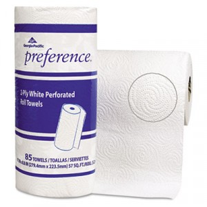 Perforated Paper Towel Roll, 11x8 4/5, White