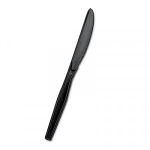 SmartStock Plastic Cutlery Refill, Knives, Black