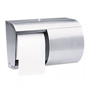 Reflections Tissue Dispenser, 2 Roll, Coreless, 10-1/10x6-2/5x7-1/10, Silver