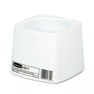 Holder 5" Toilet Bowl Brush White Plastic