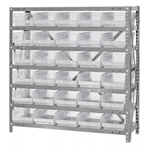 Clear-View Shelf Bin - Complete Steel package 18" x 36" x 39"