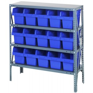 Quantum 8" store-max shelf bin units 