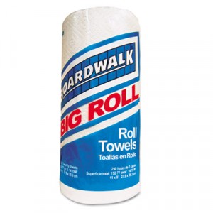Perforated Roll Towels, White, 11x8 1/2, 2-Ply, 250 Sheets/Roll