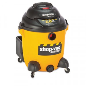 Economical Wet/Dry Vacuum, 12 Gallon Capacity, 23 lbs, Black/Yellow