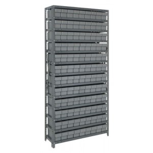 Euro Drawers Shelving System 12" x 36" x 75" Gray