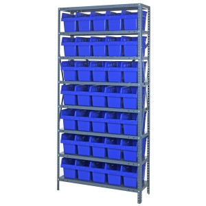 Quantum 8" store-max shelf bin units 