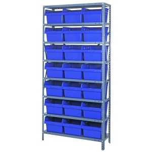 Quantum 8" store-max shelf bin units 