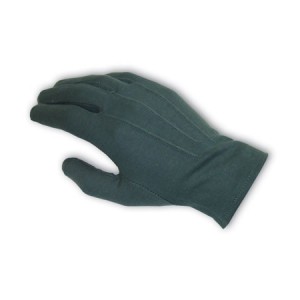 100% Cotton Dress Gloves, Gry., Open Cuff