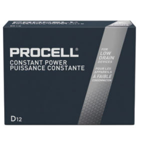 Batteries 'D' Alkaline Duracell Procell 12/BOX
