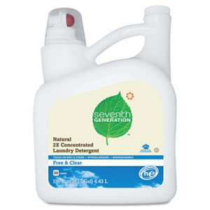 Free And Clear Natural 2X Concentrate Laundry Liquid, Unscented, 150 oz. Bottle 4/CS
