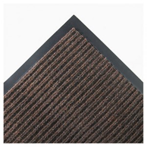 Needle-Rib Wiper/Scraper Mat, Polypropylene, 36x120, Brown