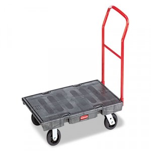 Heavy-Duty Platform Truck Cartlb Capacity, 24" x 48" Platform, Black