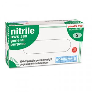 Disposable General-Purpose Nitrile Gloves, Small, Blue