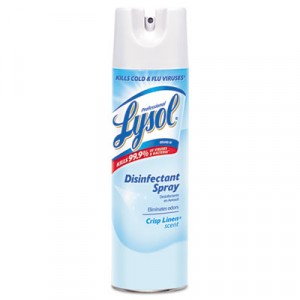 Disinfectant 19oz Lysol Aerosol Crisp Linen Scent 12/CS