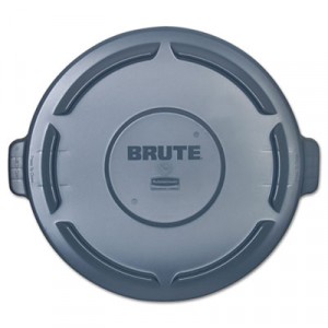 Vented Round Brute Lid, 24 1/2x1 1/2, Gray