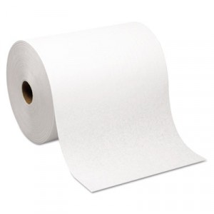 Hardwound Roll Paper Towel, Nonperforated, 7.87x1000 ft, White