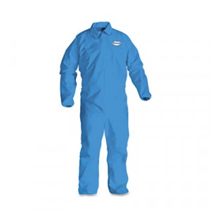 KLEENGUARD A60 Elastic-Cuff & Back Coveralls, Blue, 2X-Large