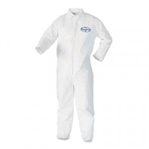 KLEENGUARD A40 Coveralls, White, Large