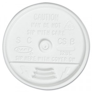 Vented Plastic Lids for 12 oz. Hot Cup, White