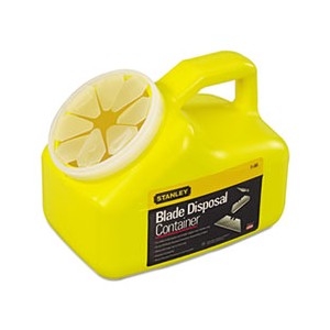 Blade Disposal Container Yellow With Handle 2 Qt.