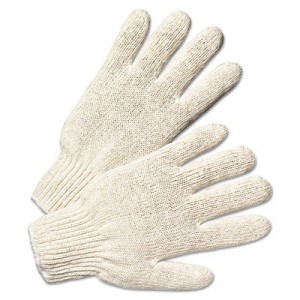 String Knit Gloves, Natural White