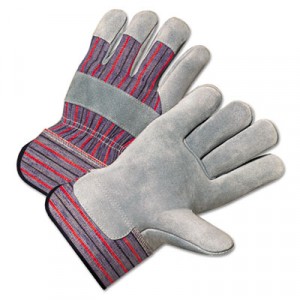 2000 Series Leather Palm Gloves, Gray/Red