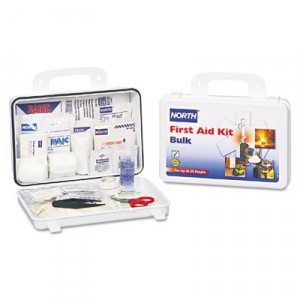 Bulk First Aid Kit, 85 Pieces, 25 Person System, Plastic Case