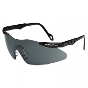 Magnum 3G Safety Eyewear, Black Frame, Smoke Lens