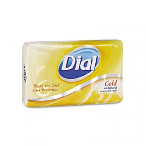 Antibacterial Deodorant Bar Soap, Individually Wrapped, Gold, 4 oz.