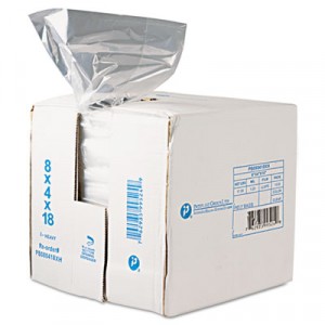 Get Reddi Food & Poly Bag, 8x4x18, 8-Quart, 0.68 Mil, Clear, 1000/Case