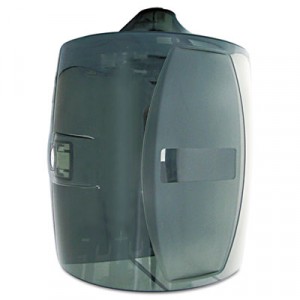 Contemporary GymWipes Wall Dispenser, Smoke Gray