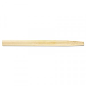Tapered End Broom Handle, Lacquered Hardwood, 1 1/8" Diameter x 54"