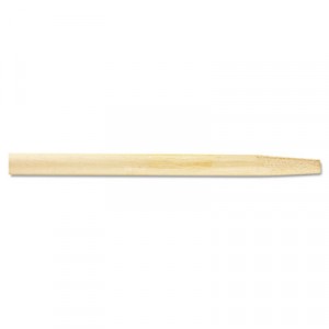 Tapered End Broom Handle, Lacquered Hardwood, 1 1/8" Diameter x 54"