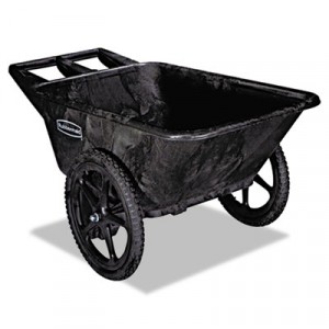 Big Wheel Agriculture Cart, 300 lb Cap., 32 3/4x58x28 1/4, Black