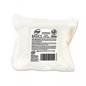 Basics Hypoallergenic Liquid Soap, White Pearl, Honeysuckle, 800ml Flex Pack