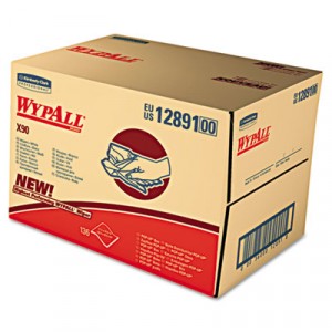 WYPALL X90 Cloths, Industrial, 11 1/10x16 4/5, White, 136/Box