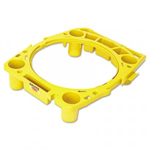 Brute Rim Caddy for 44Gal Containers Hold Bottles Yellow